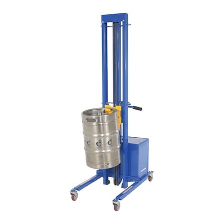 Vestil QUICK LIFT 24VDC HAND STEEL KEG LIFT HT 52" 400# PEL-400S-72-D3-KEG